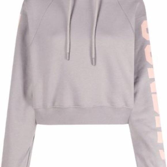 Rotate Sunday Cropped Grey Hoodie in size Medium - Picture 2 of 6
